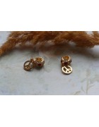Бусины Pandora Style металлические со стразами с бейлом